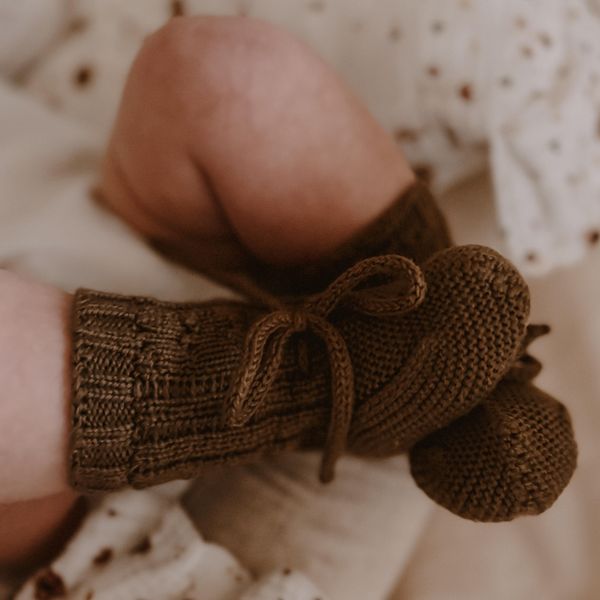 Hovedbilde Ullsokker Gaddi i merinoull, nougat